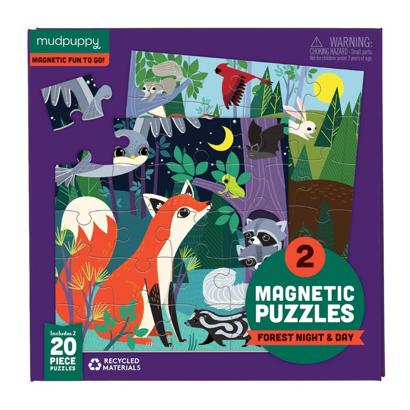 Forest Night & Day Magnetic Puzzles by Mudpuppy