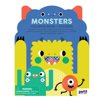 Monsters Coloring Book and Stickers by Petit Collage