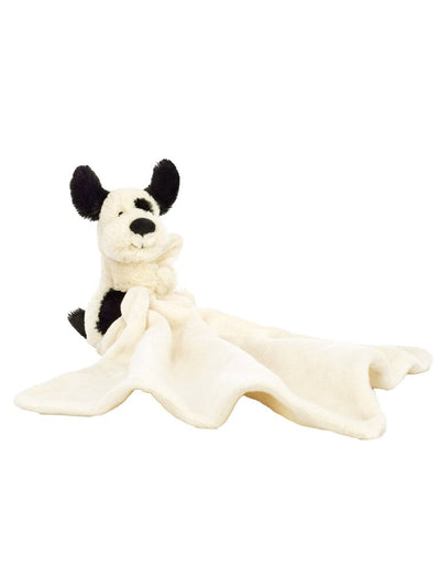 2024 Black & Cream Puppy Soother by Jellycat