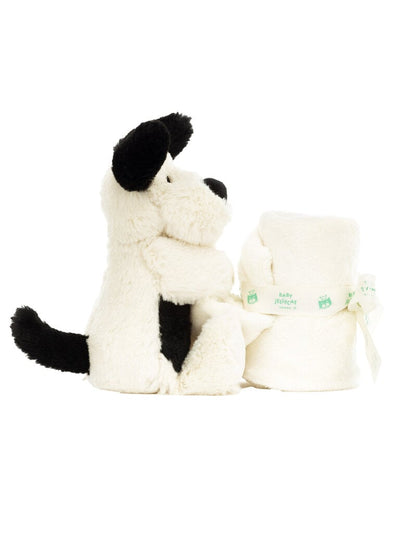 2024 Black & Cream Puppy Soother by Jellycat