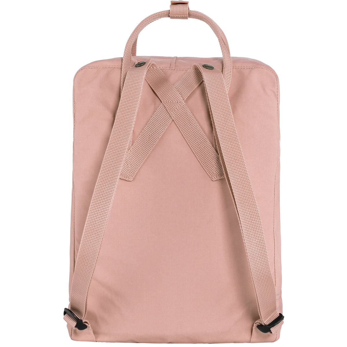 Pink backpack with straps on a white background