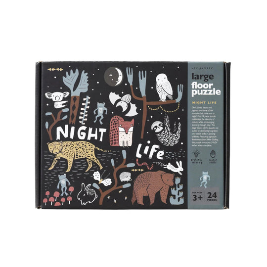 Night Life Floor Puzzle by Wee Gallery