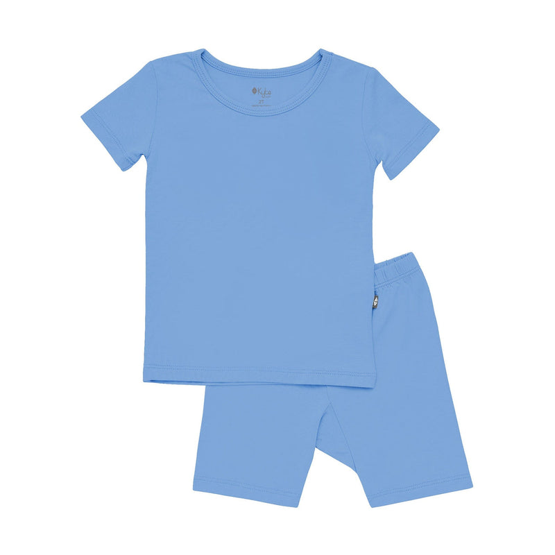 Solid Short Sleeve Toddler Pajama Set - Periwinkle by Kyte Baby