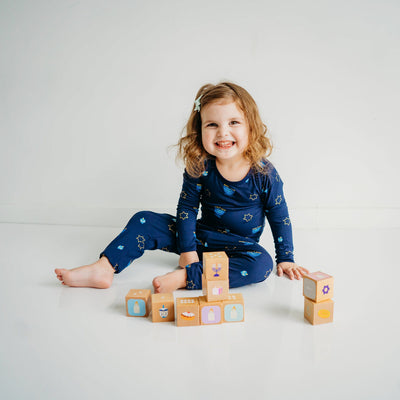 Printed Long Sleeve Toddler Pajama Set - Hanukkah by Kyte Baby FINAL SALE