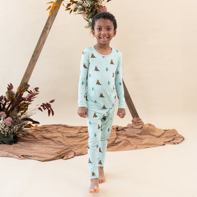 Printed Long Sleeve Toddler Pajama Set - Trail by Kyte Baby