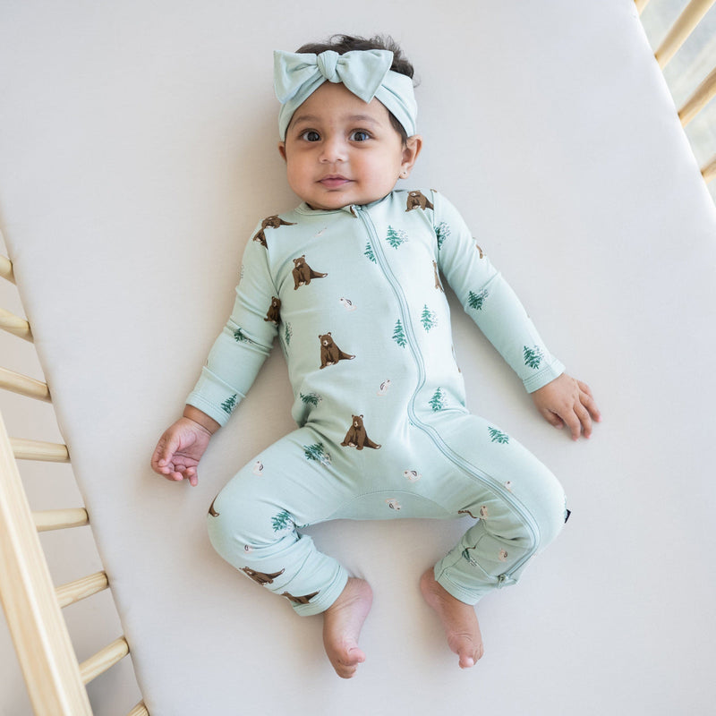 Printed Zippered Romper - Trail by Kyte Baby
