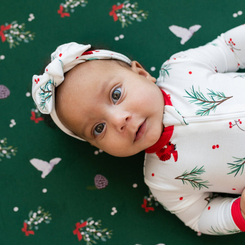 Printed Zippered Romper - Winterberry by Kyte Baby