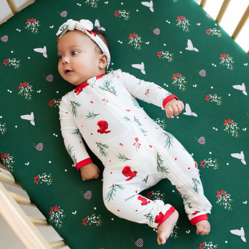 Printed Zippered Romper - Winterberry by Kyte Baby