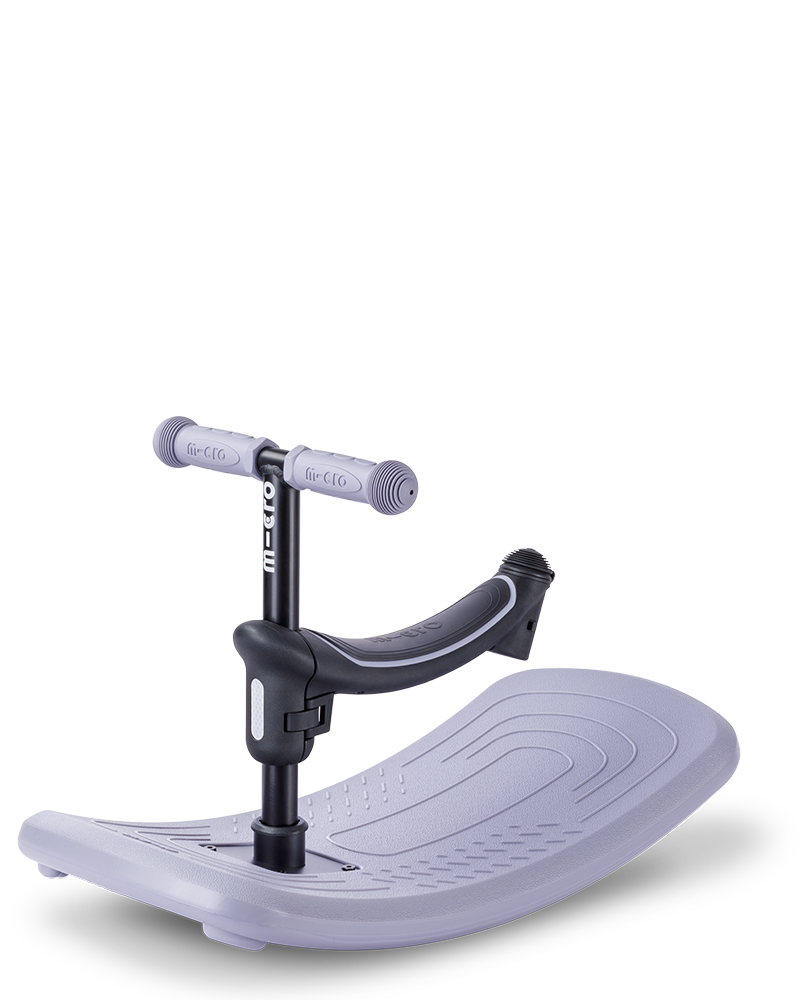 Purple balance board with a white background