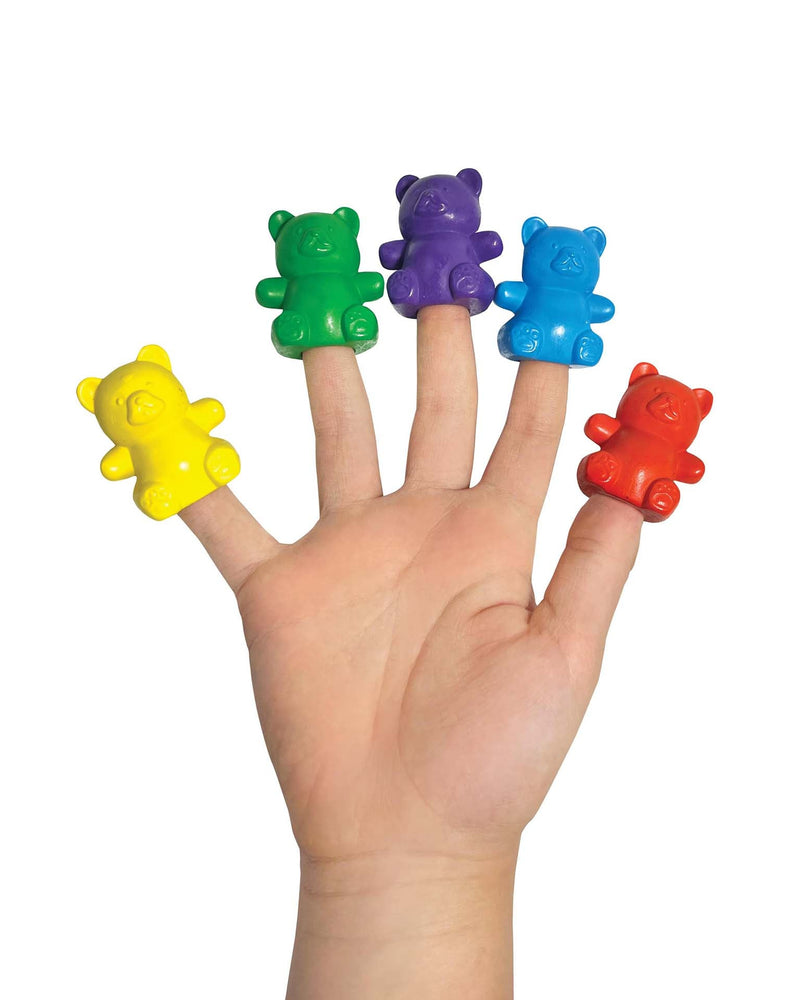 Cuddly Cubs Bear Finger Crayons - Set of 6 by OOLY