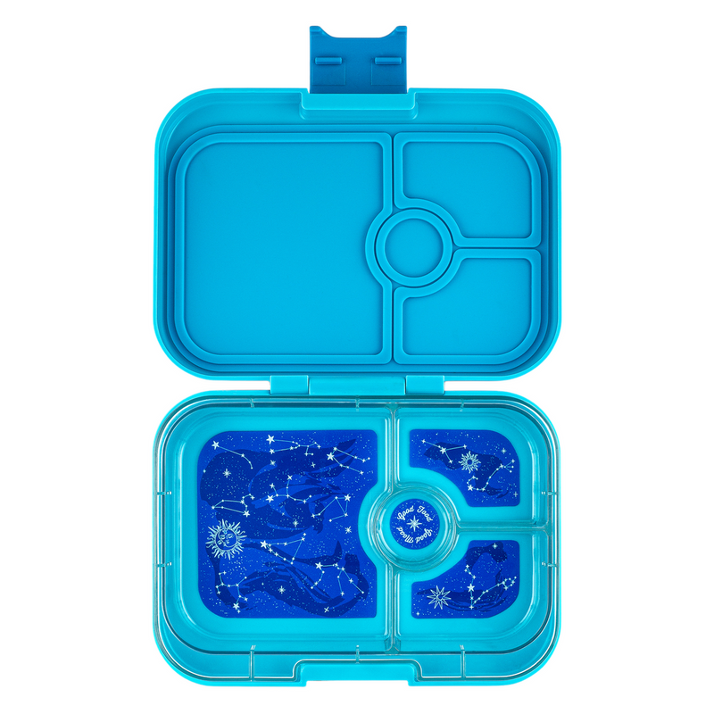 Yumbox Panino Leakproof Bento Box - 4 Compartment - Luna Aqua