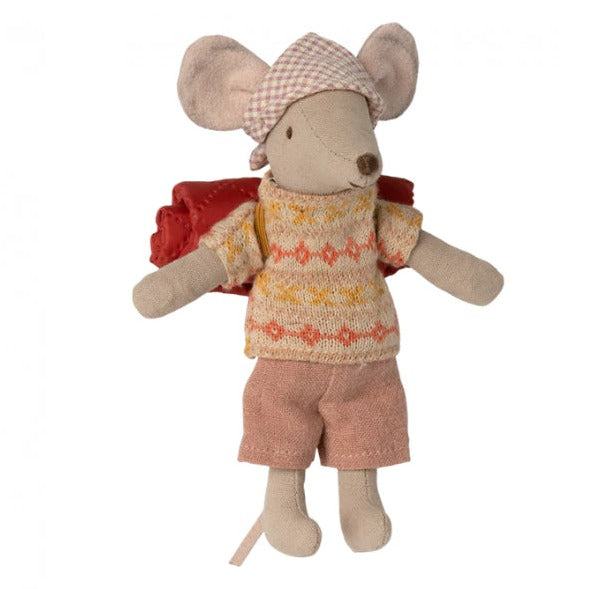 Hiker Mouse, Big Sister - Cream Pattern Sweater/Shorts by Maileg