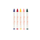 Five markers with colored caps and 'Meri Meri' branding on a white background