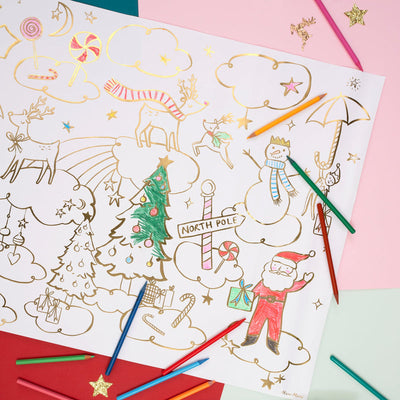 Christmas Colouring Posters by Meri Meri