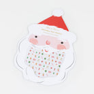 Christmas nail stickers with a Santa Claus design on a white background