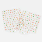 Small Christmas-themed icons scattered on a white background