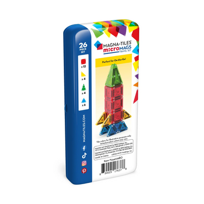 microMAGS 26-Piece Travel Set by Magna-Tiles