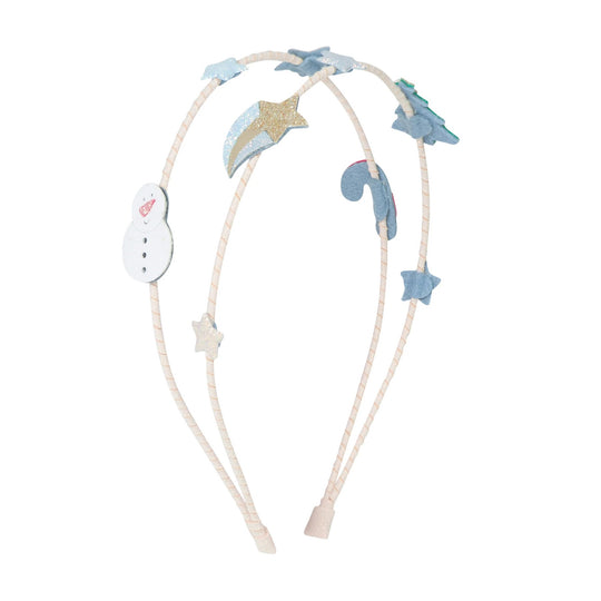 Snowman Double Alice Headband by Mimi & Lula