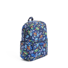 Colorful patterned backpack on a transparent background