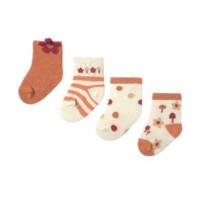 Baby Socks 4 Pack - Cinnamon by Mayoral