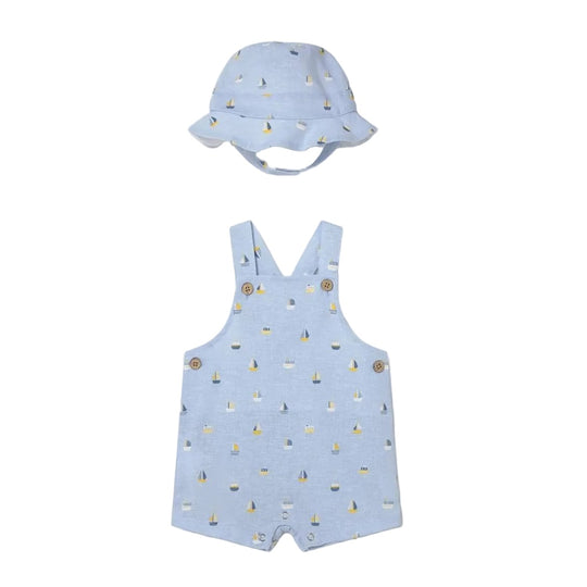 Baby Overall and Hat Set - Blue by Mayoral