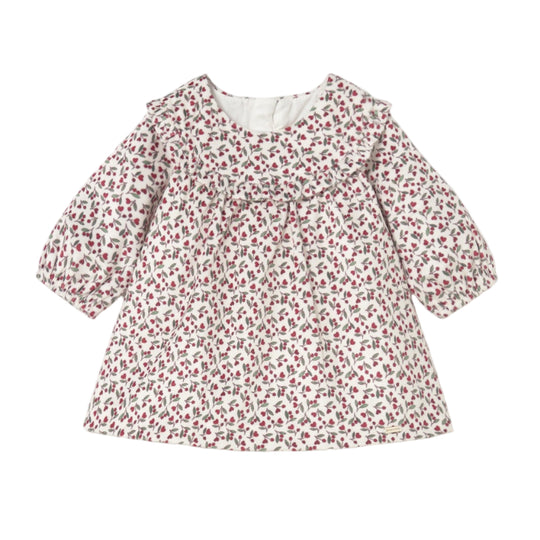 Baby Printed Velvet Dress - Cherry by Mayoral