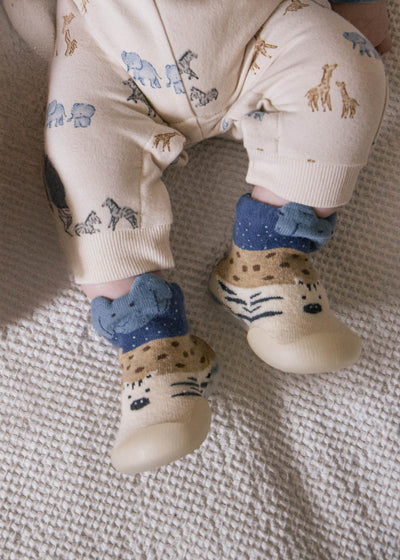Animal Socks with Flexible Non-Slip Soles - Arctic Blue by Mayoral