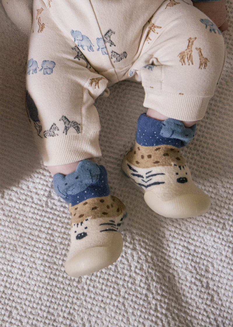 Animal Socks with Flexible Non-Slip Soles - Arctic Blue by Mayoral