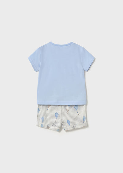 Kite T-Shirt and Shorts Set - Sky Blue by Mayoral