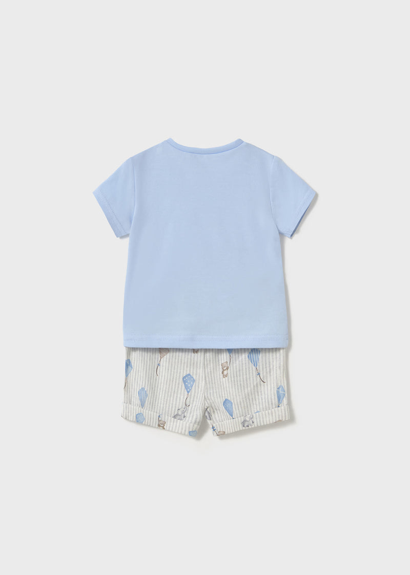 Kite T-Shirt and Shorts Set - Sky Blue by Mayoral