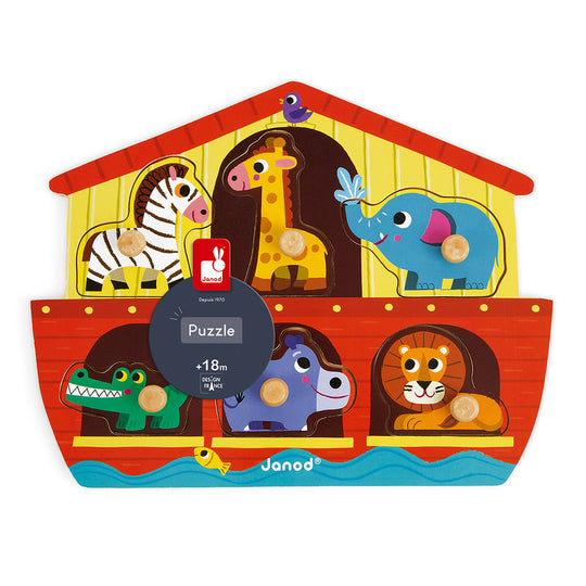 Noah's Ark Peg Puzzle by Janod