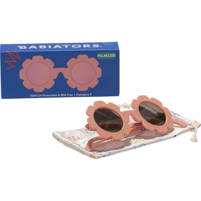Flowers Polarized Sunglasses - Peachy Keen/Rose Gold Lenses by Babiators