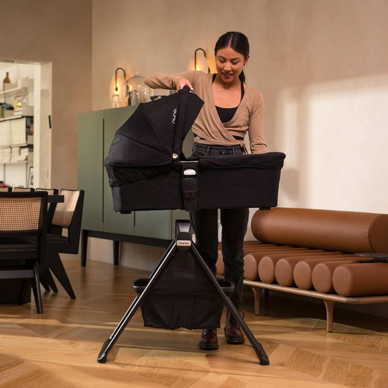 MIXX Series Bassinet + Stand - Caviar by Nuna