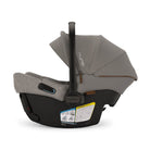 Nuna car seat with canopy on a white background