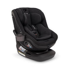 Black car seat with Nuna branding on a white background