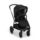 Black stroller with Nuna branding on a white background