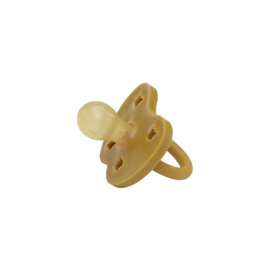 Round Natural Rubber Pacifier - Golden Honey by Hevea