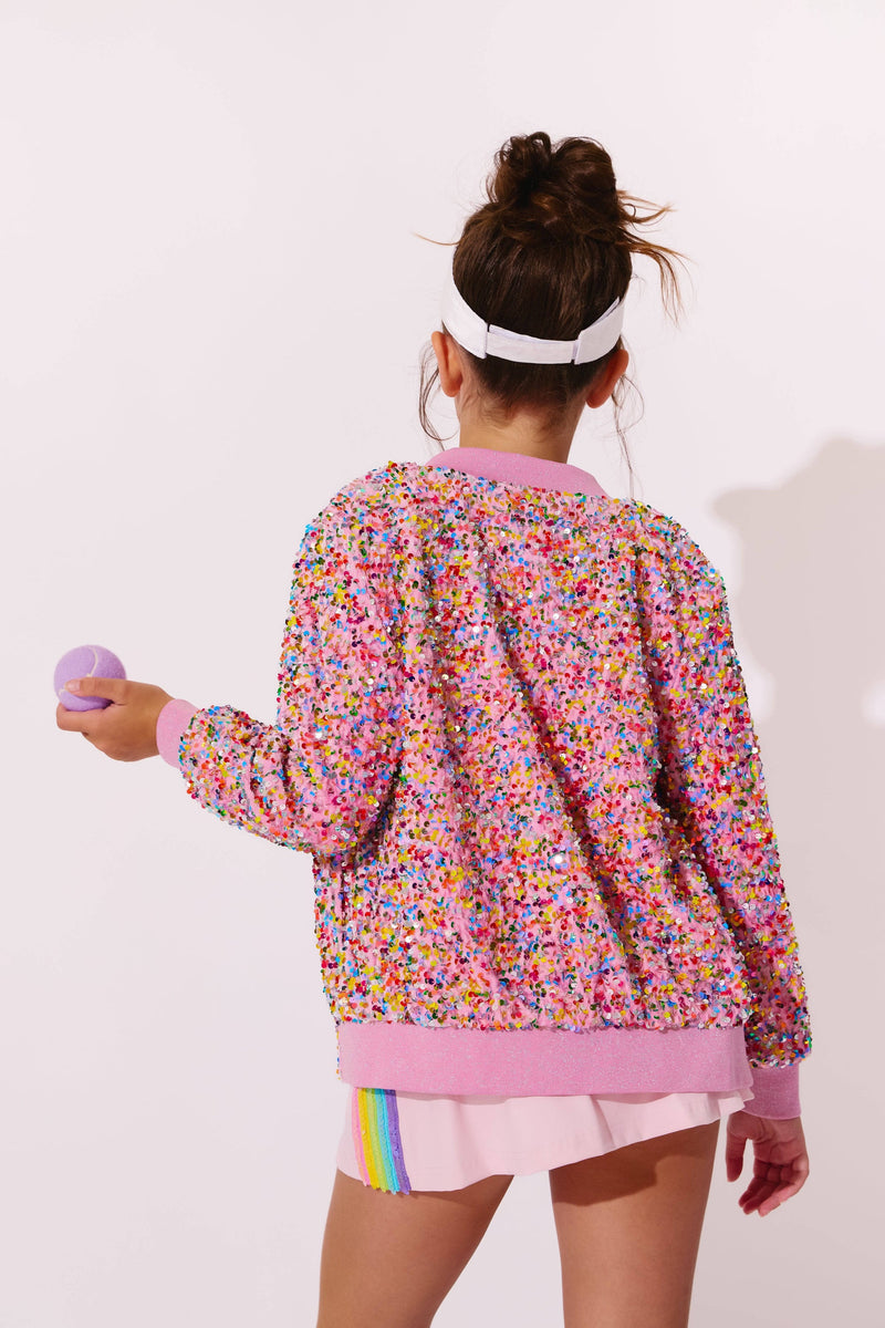 Confetti Shimmer Party Bomber by Lola + The Boys