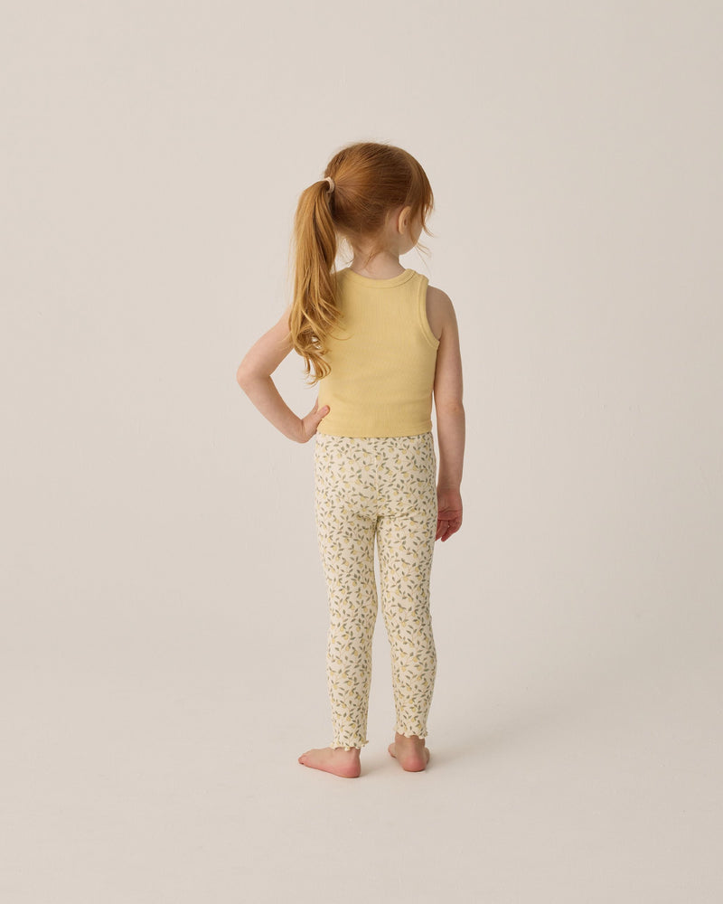 Ribbed Leggings - Lemons by Rylee + Cru