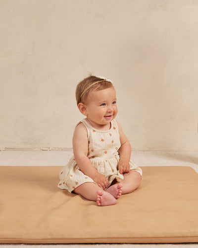 Skirted Tank Romper - Oranges by Quincy Mae
