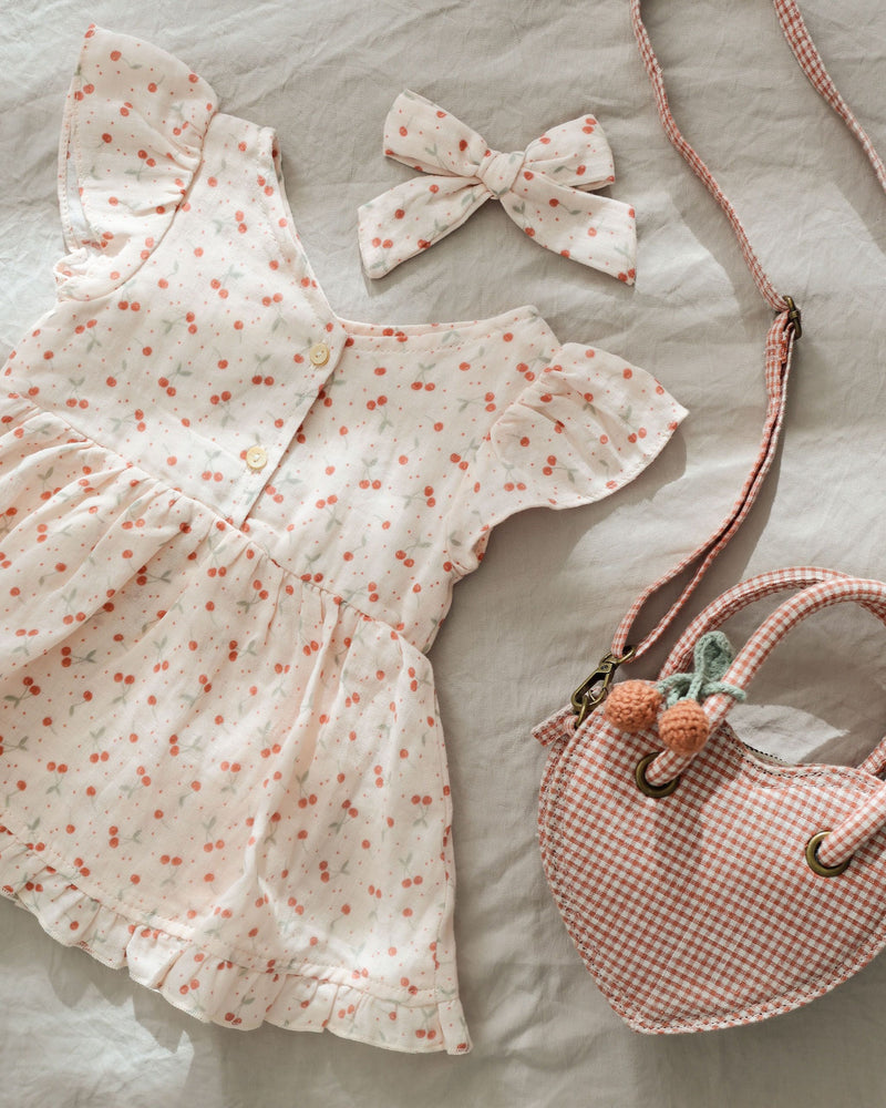 Heart Purse - Poppy Gingham by Rylee + Cru