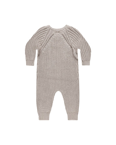 Chunky Knit Jumpsuit - Fog by Quincy Mae