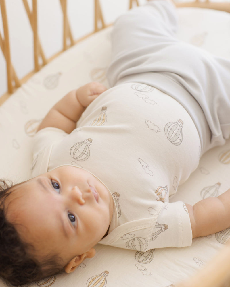 Short Sleeve Bodysuit - Hot Air Balloons by Quincy Mae