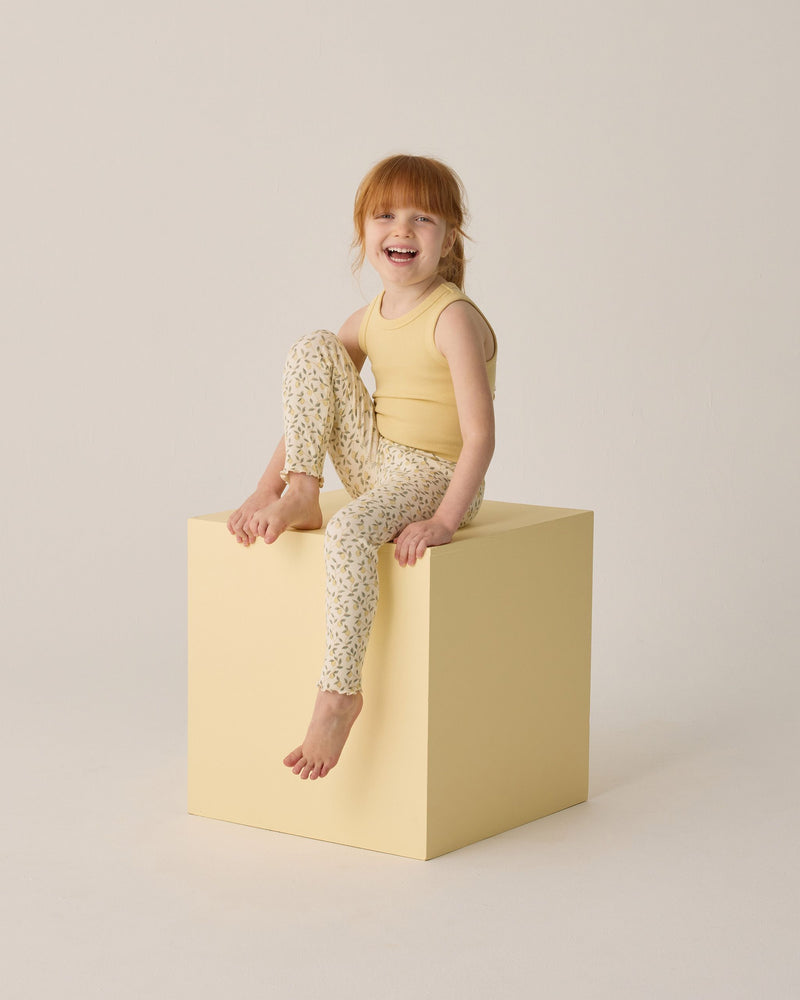 Ribbed Leggings - Lemons by Rylee + Cru
