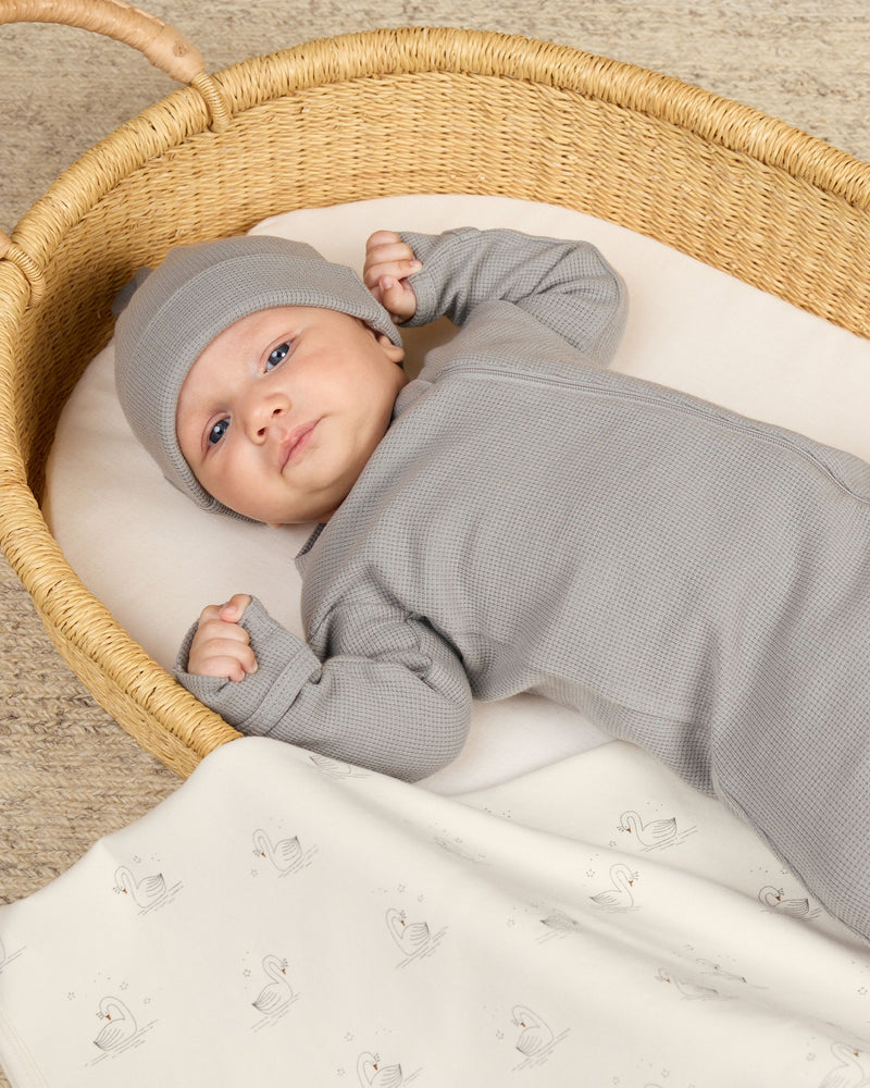 Waffle Sleep Set - Dusty Blue by Quincy Mae