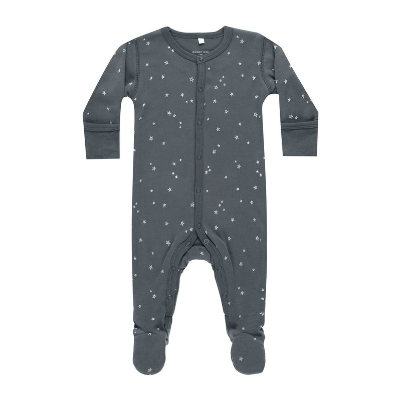 Full Snap Footie Stars - Indigo by Quincy Mae