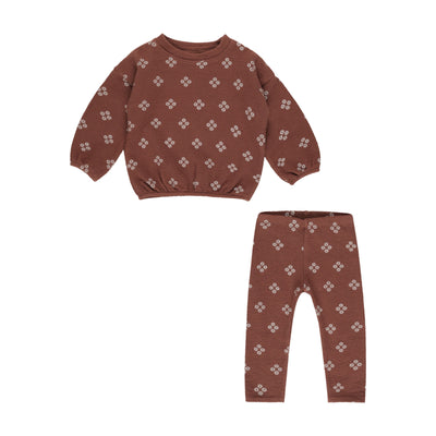 Spongey Knit Set Posy - Brick by Rylee + Cru