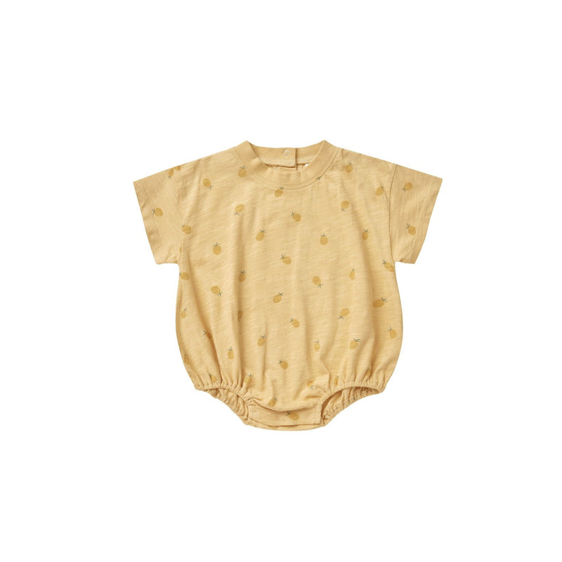 Relaxed Bubble Romper Pineapple - Yellow by Rylee + Cru