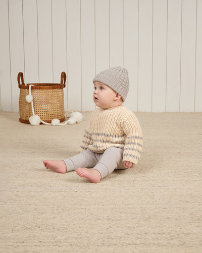 Chunky Knit Beanie - Fog by Quincy Mae