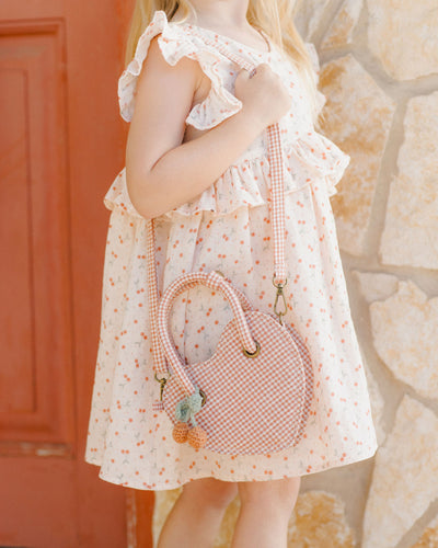 Heart Purse - Poppy Gingham by Rylee + Cru